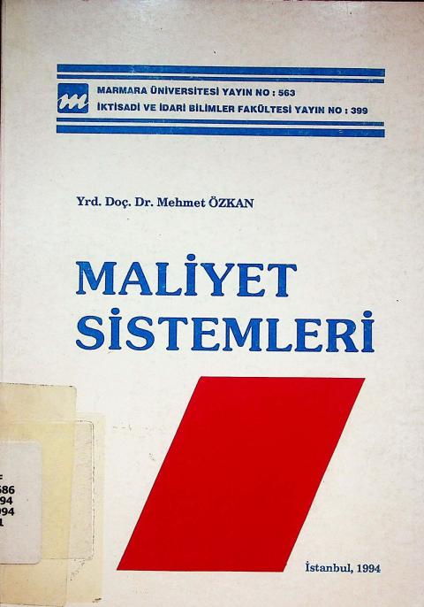 Maliyet Sistemleri