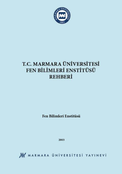 T.C. Marmara Üniversitesi Fen Bilimleri Enstitüsü Rehberi